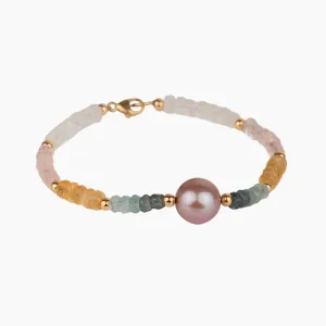 Jasmine Pink Edison Pearl Bracelet