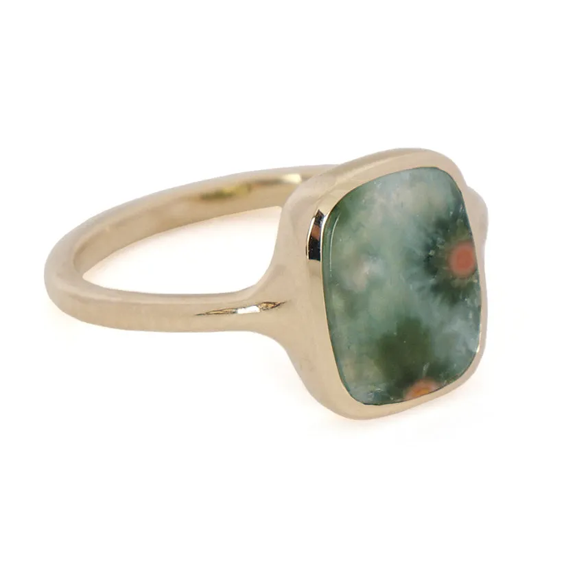 Jasper Rectangle Signet Ring