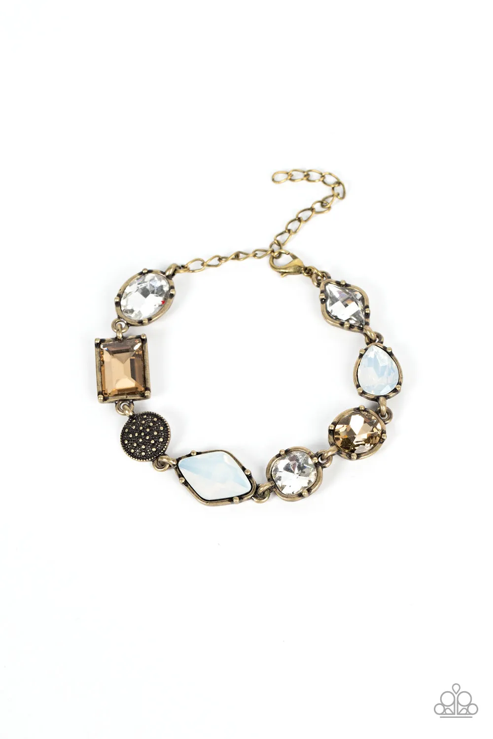 Jewelry Box Bauble - Brass Bracelet - Paparazzi Accessories