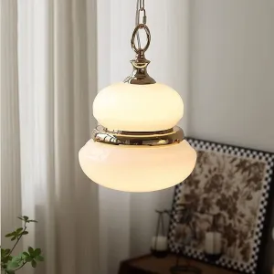 LED Gourd Glass Pendant Light