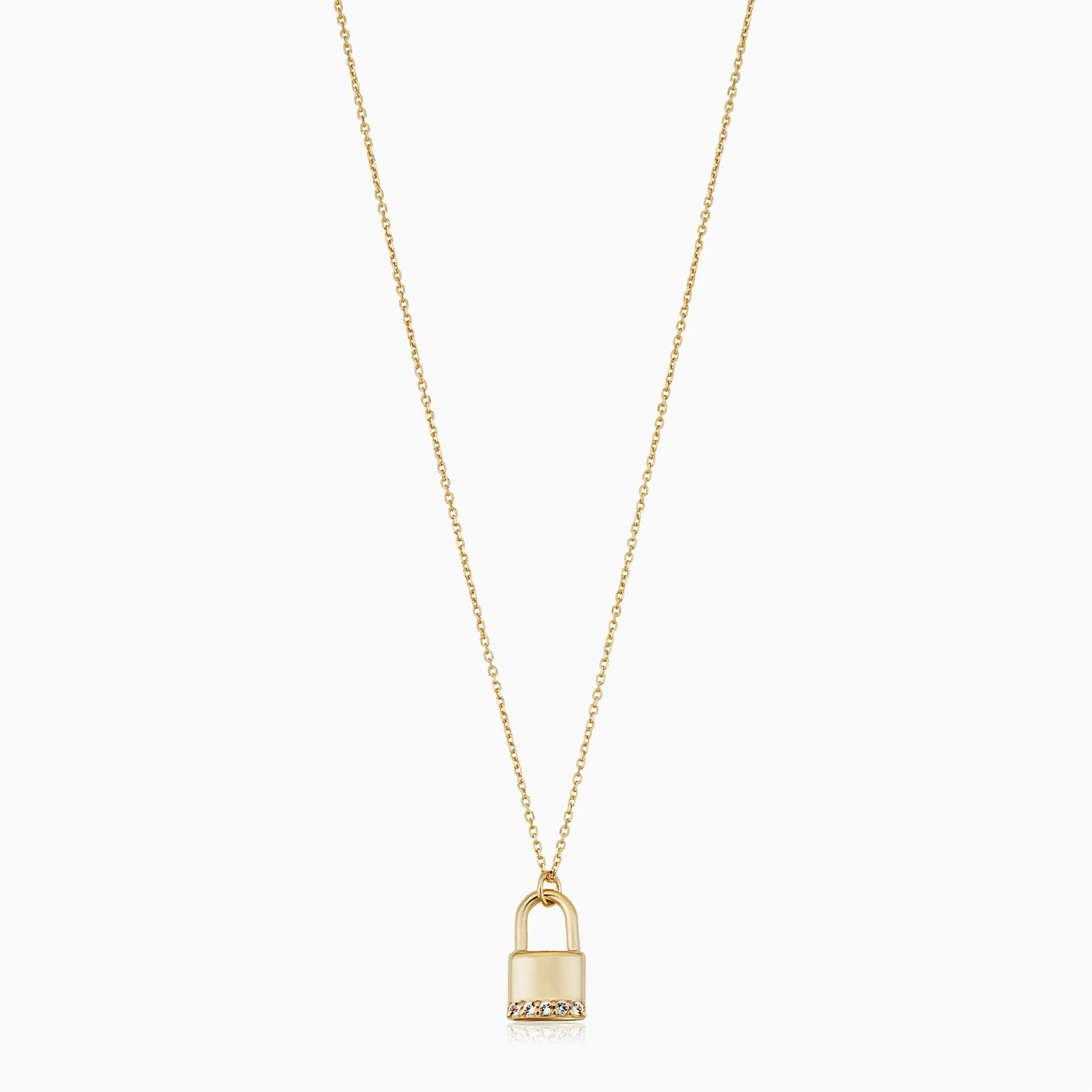 Lexington Lock Pendant Necklace