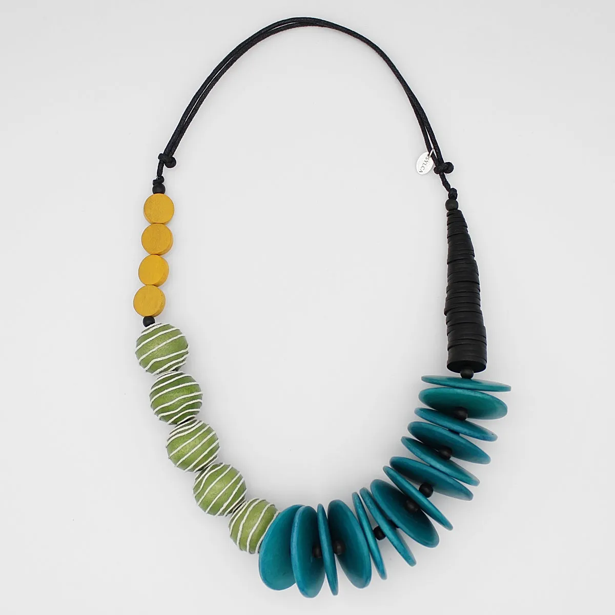 Lime and Turquoise Chunky Nylah Necklace