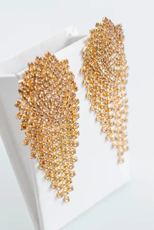 Luminous Chandelier Earrings | Gold