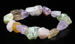 Luxury Raw Multi Gemstone Bracelet