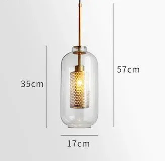 Majken Glass Grill Pendant Light