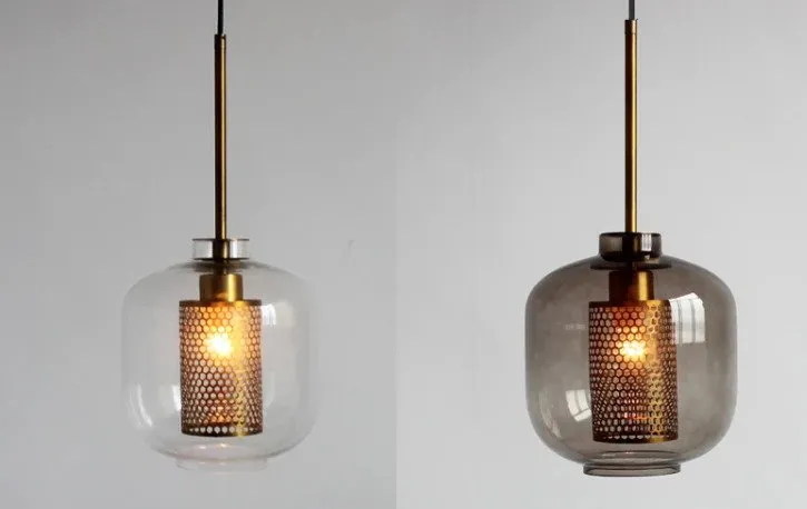 Majken Glass Grill Pendant Light