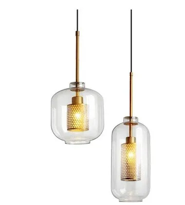 Majken Glass Grill Pendant Light