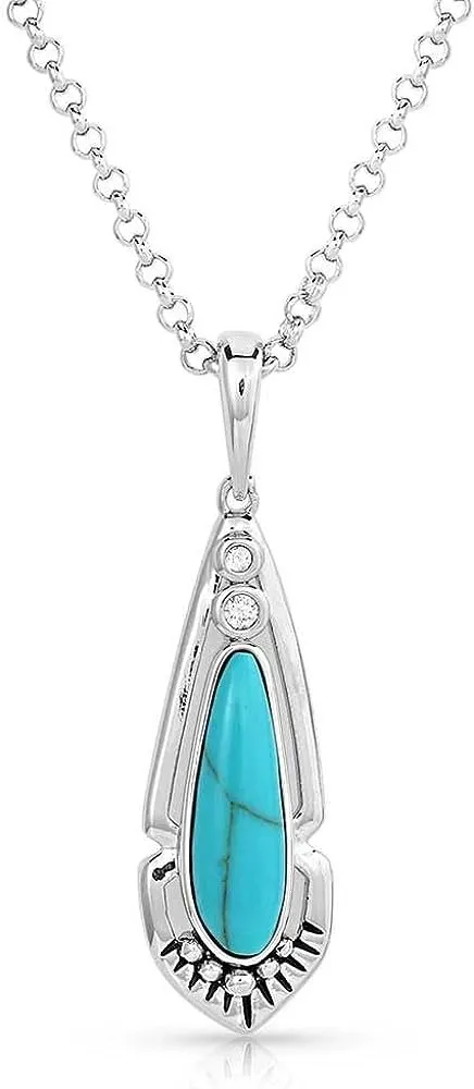 Montana Silversmiths Western Lifestyle Turquoise Necklace (Radiant Stream)