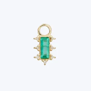 Mosaic Charm with Emerald