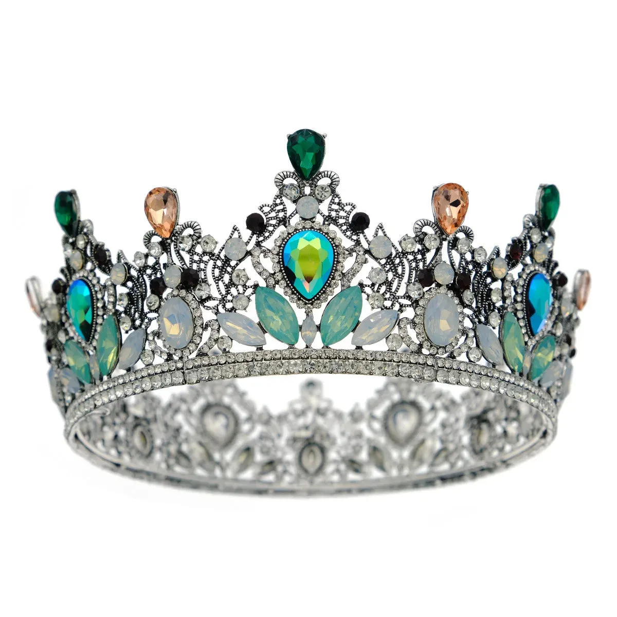 Multicolor Royal Crystal Crown Tiara