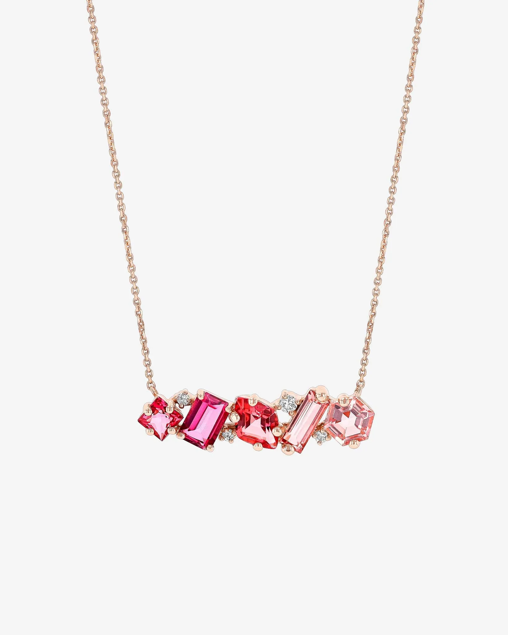 Nadima Blend Red Ombre Bar Pendant