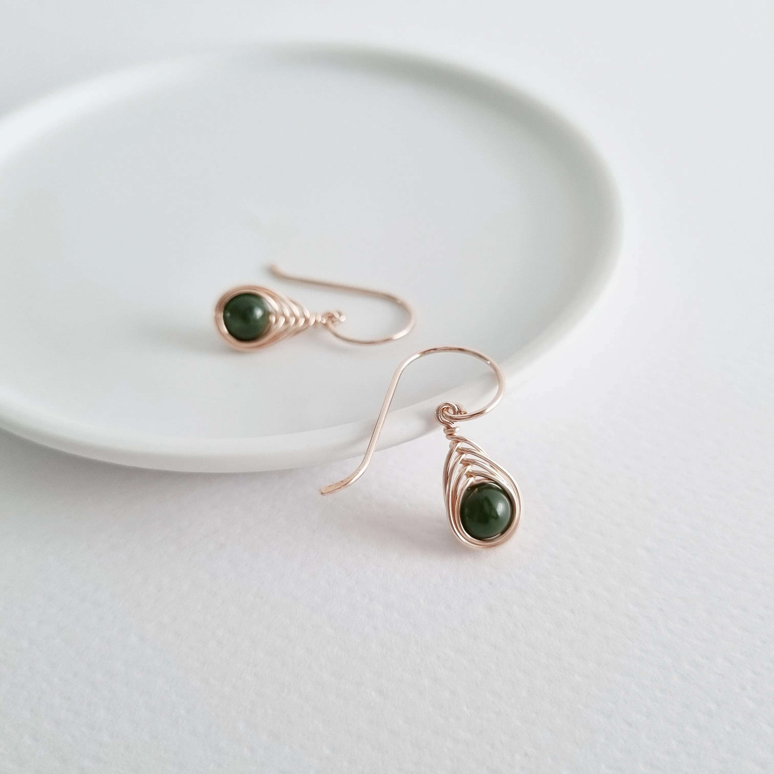 Naia Earrings / Nephrite