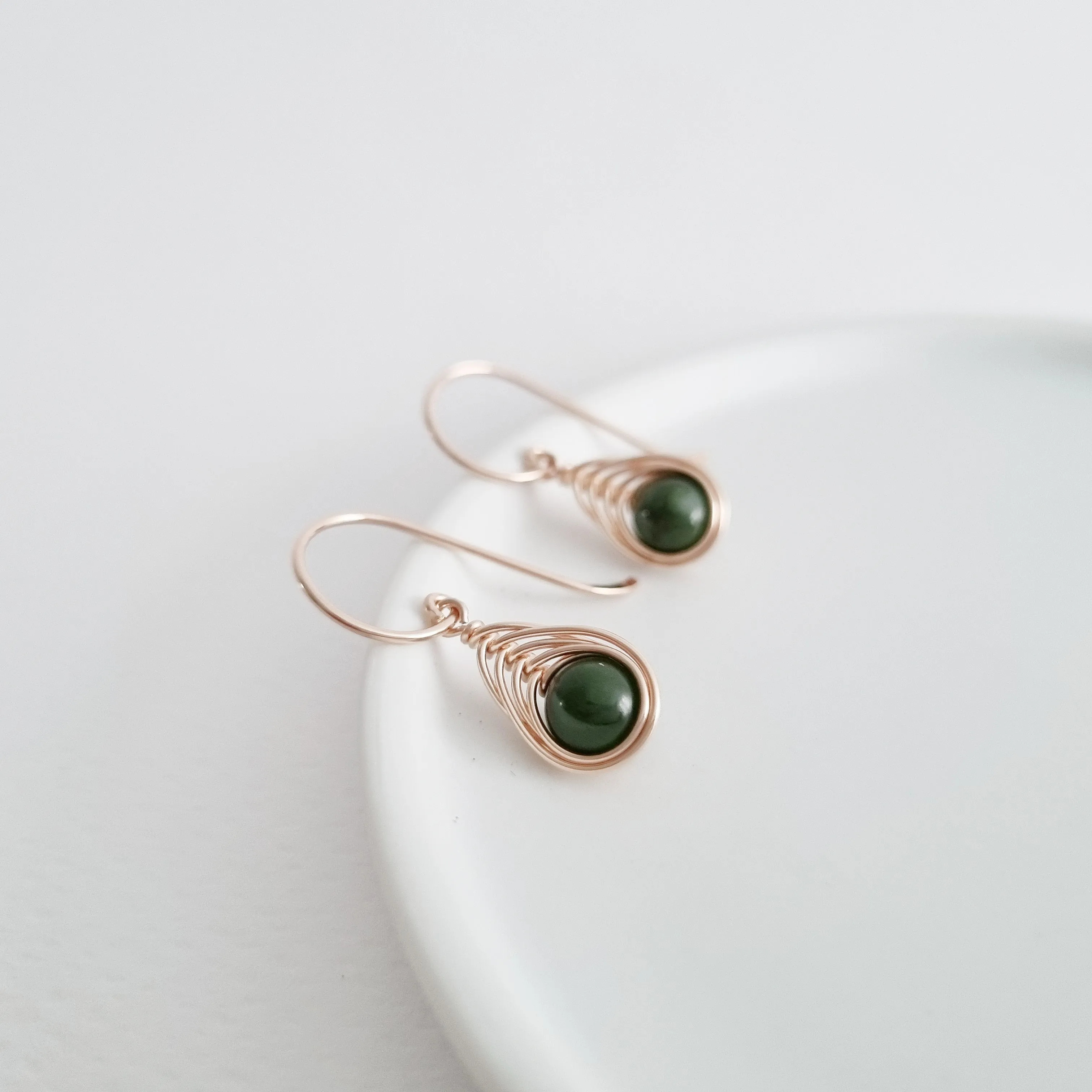 Naia Earrings / Nephrite