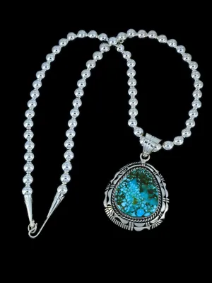 Native American Jewelry Kingman Turquoise Necklace