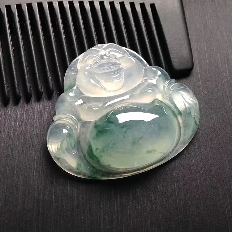 Natural Jade Pendant Jadeite Buddha Pendant PT400