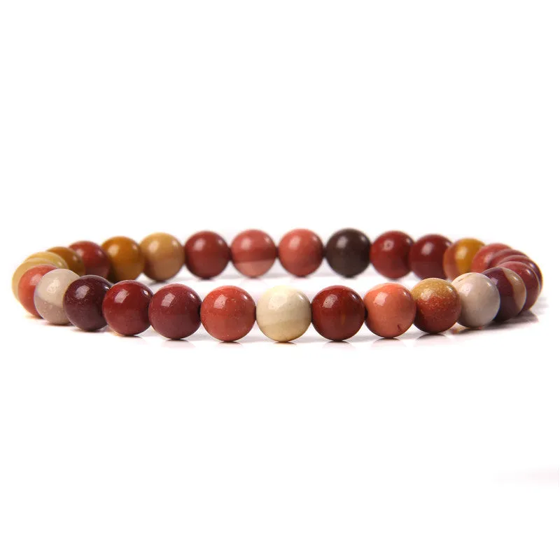 Natural Stone Poke Wear Bracelet Female Stone Beads Charm Ornament