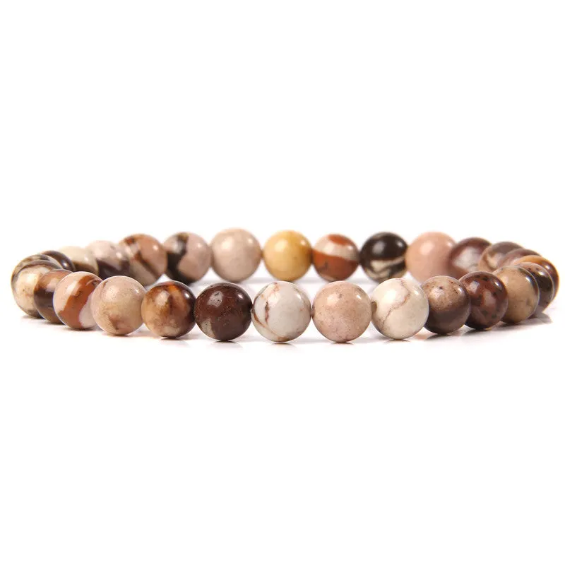 Natural Stone Poke Wear Bracelet Female Stone Beads Charm Ornament