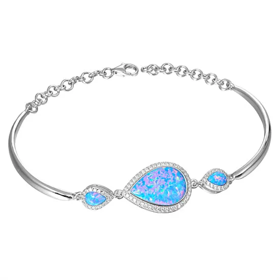 Opal Bracelet, Sterling