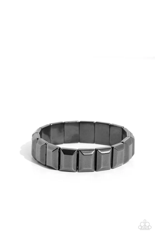 Paparazzi Bracelet ~ Chunky Champion - Black