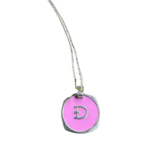 Pink Enamel Pendant