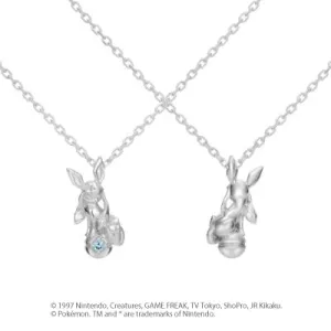 [Pokémon]Glaceon & Pokéball necklace platinium