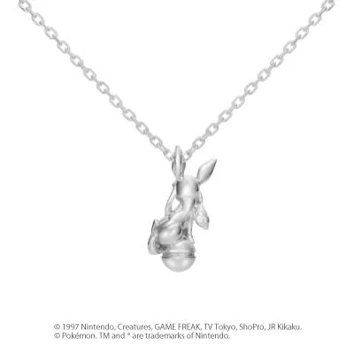 [Pokémon]Glaceon & Pokéball necklace platinium