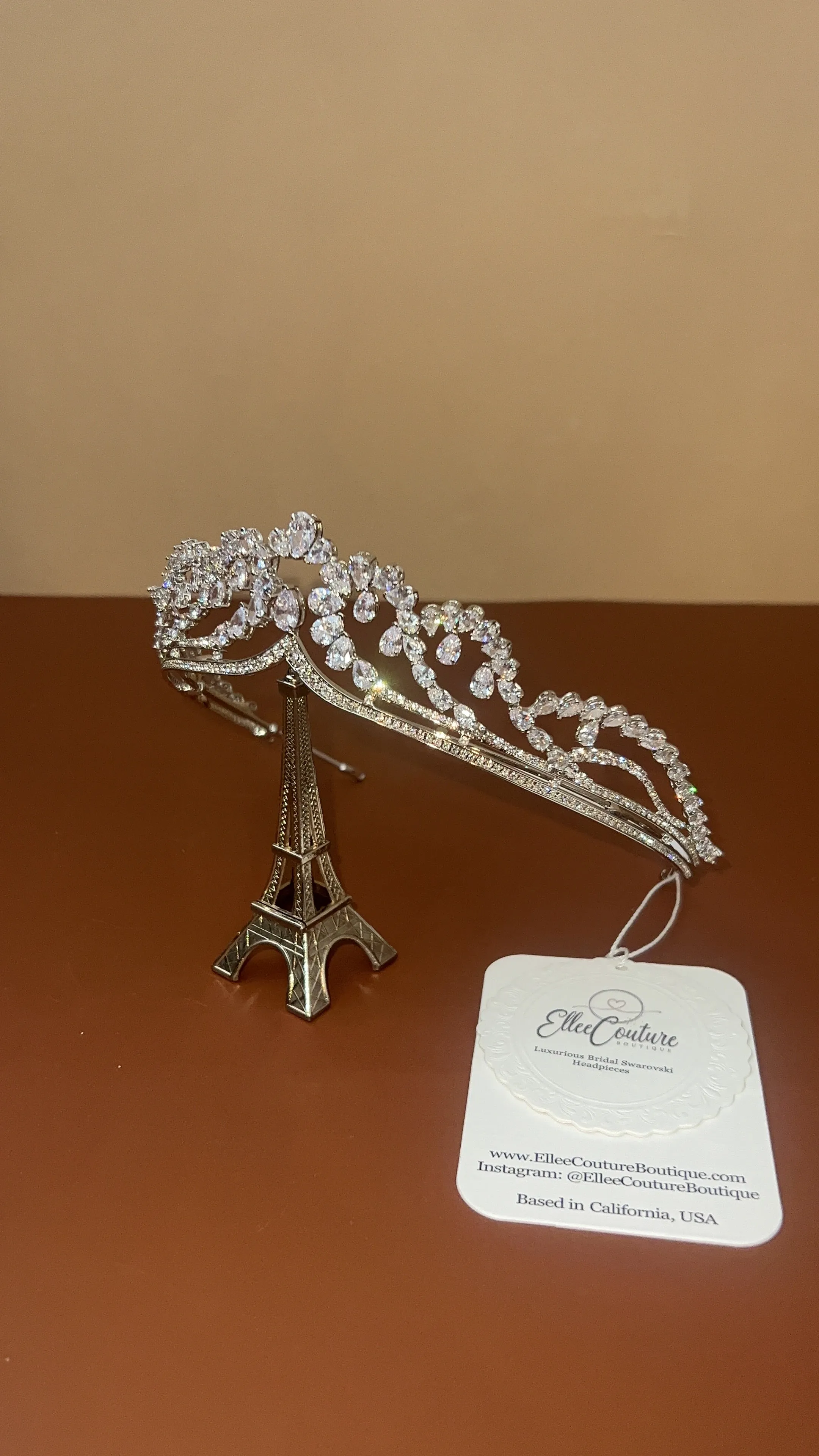 PRINCESS RAJWA Gorgeous Swarovski Crystals Tiara