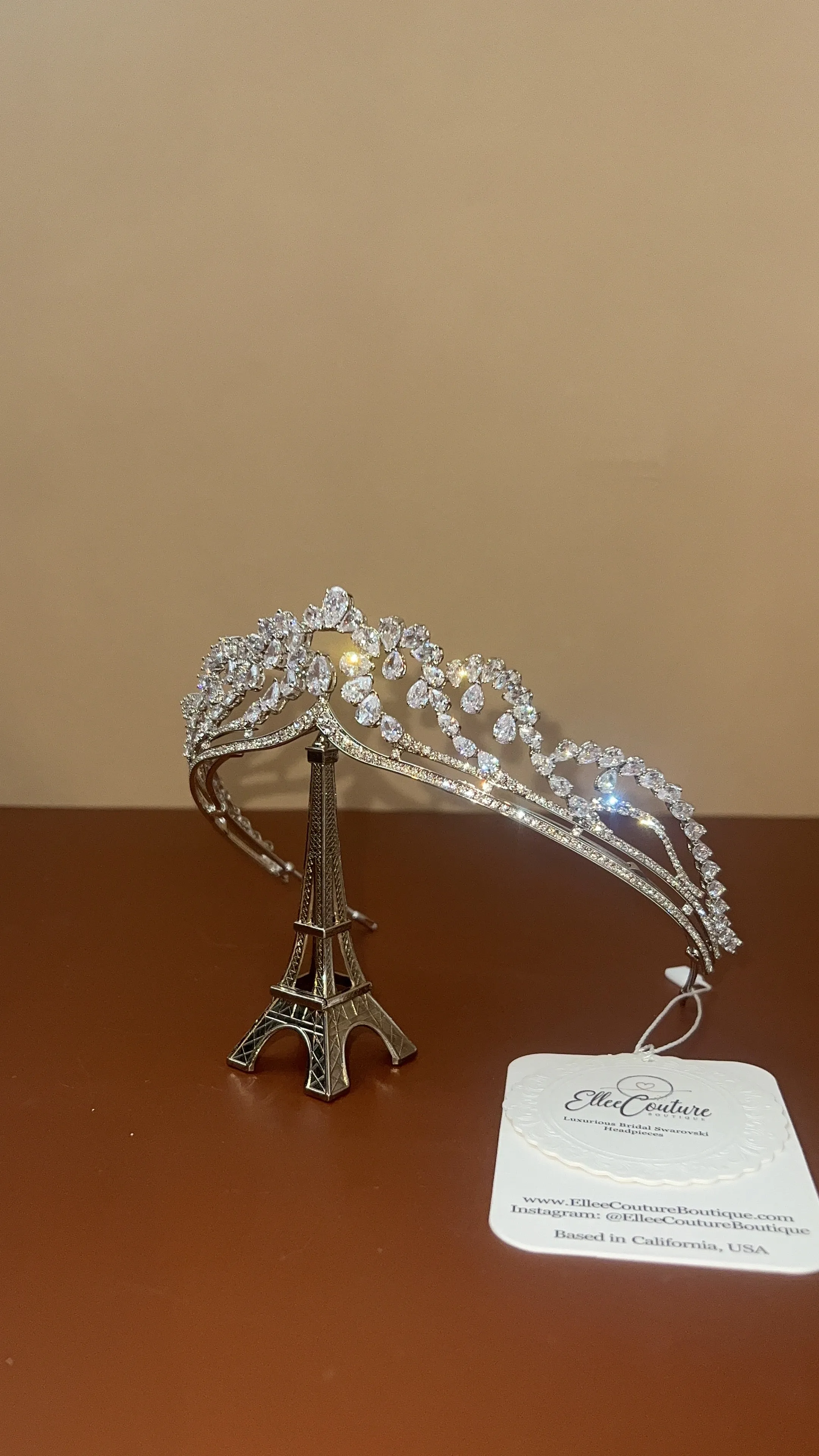 PRINCESS RAJWA Gorgeous Swarovski Crystals Tiara