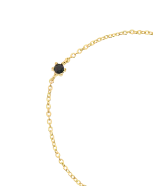 Rosa Bracelet Black 18ct Gold Plated