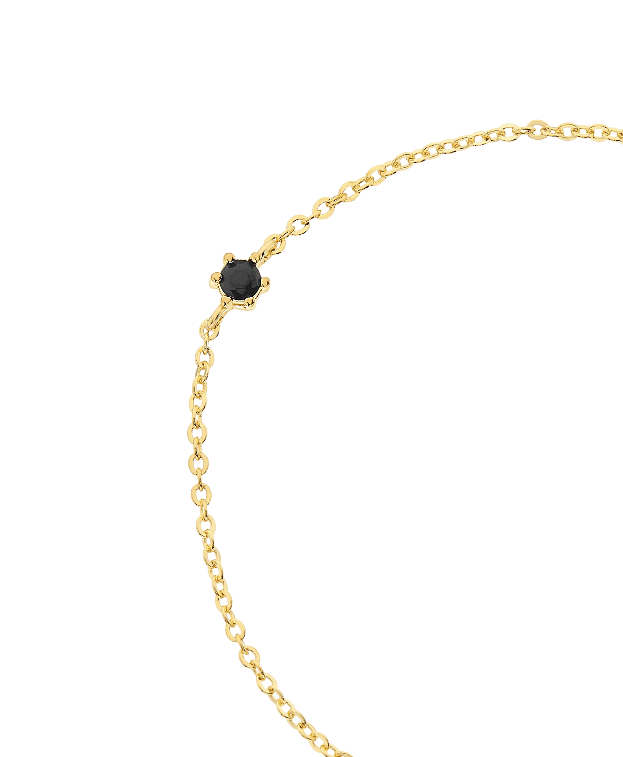 Rosa Bracelet Black 18ct Gold Plated