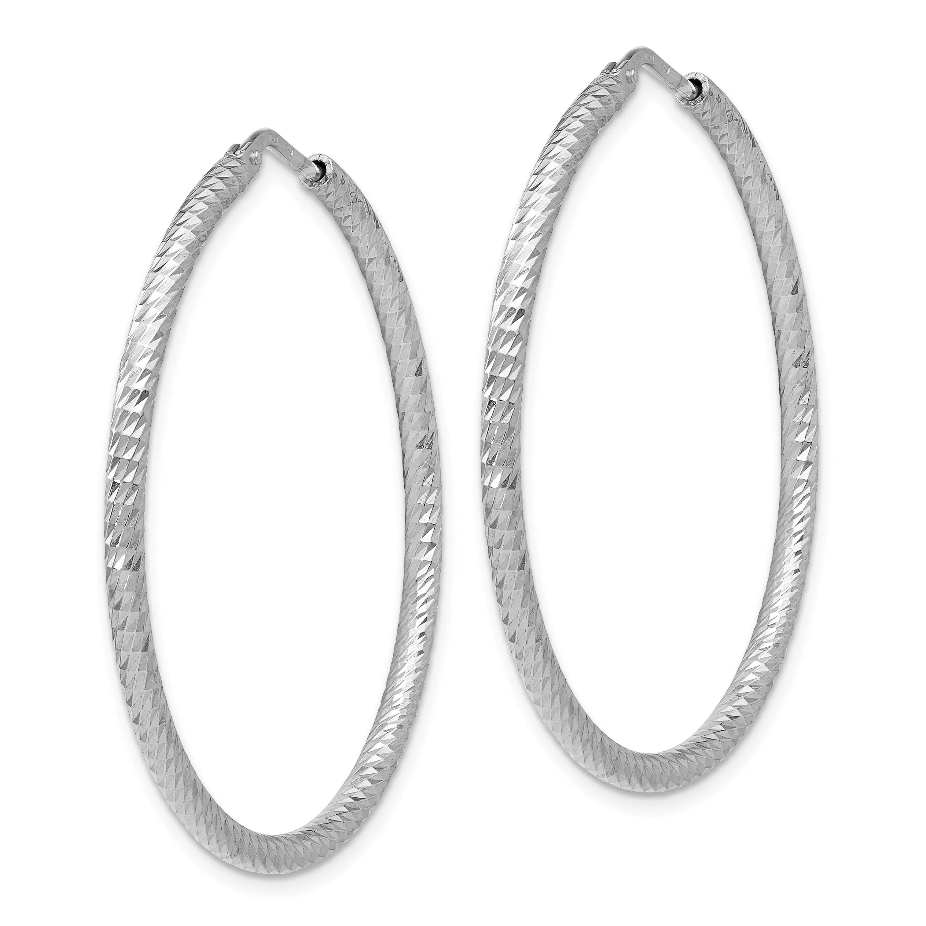 Silver D.C Endless Hoop Earring 2.5mmx30mm