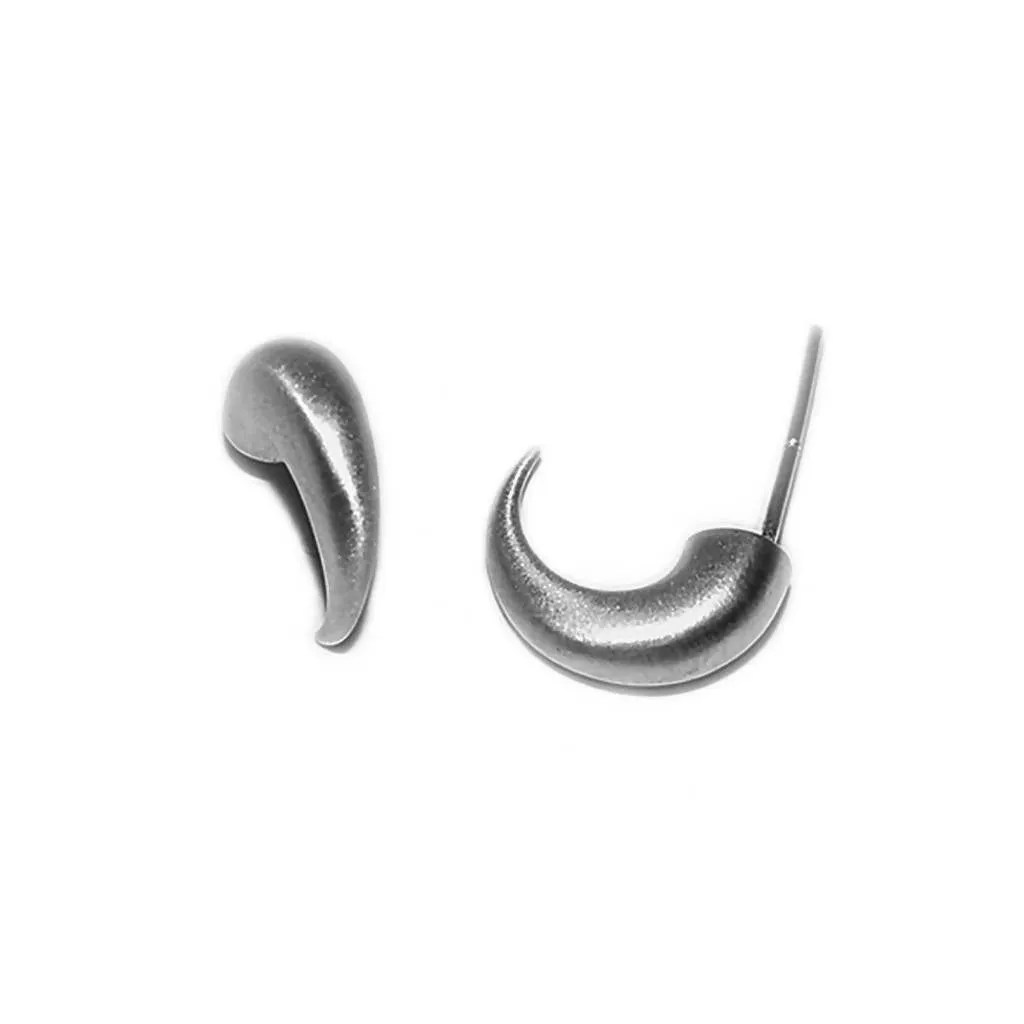 Silver Wiggly Hoop Earrings 5MM