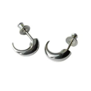 Silver Wiggly Hoop Earrings 5MM