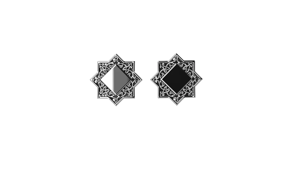 Sterling silver earrings "Biayna"