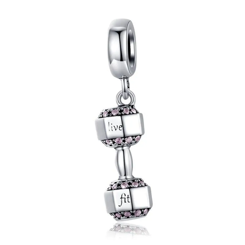 Sterling Silver Football Sports Charm Beads