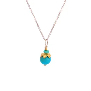 Turquoise Flora Sphere Necklace