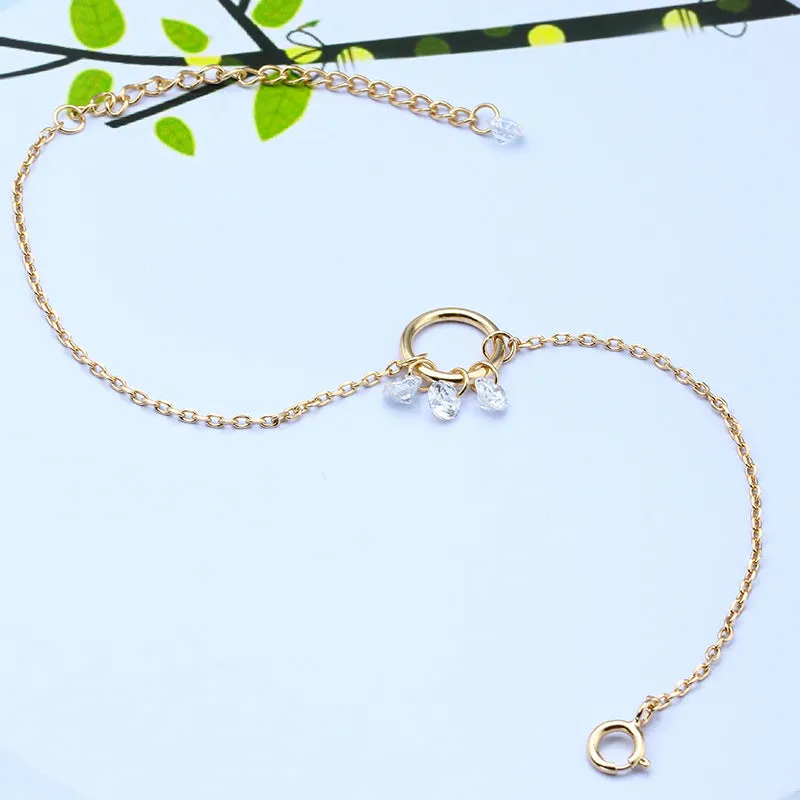 Women's Fashion Personality Circle Zircon Bracelet