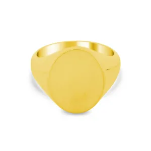 Women's Oval Signet Ring - Large