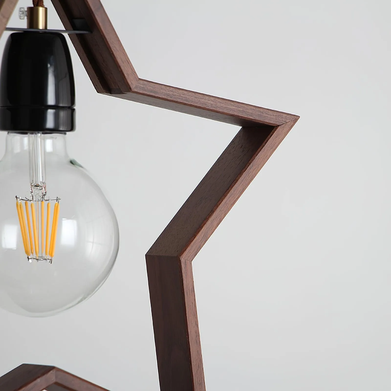 Wood Star Pendant Lamp