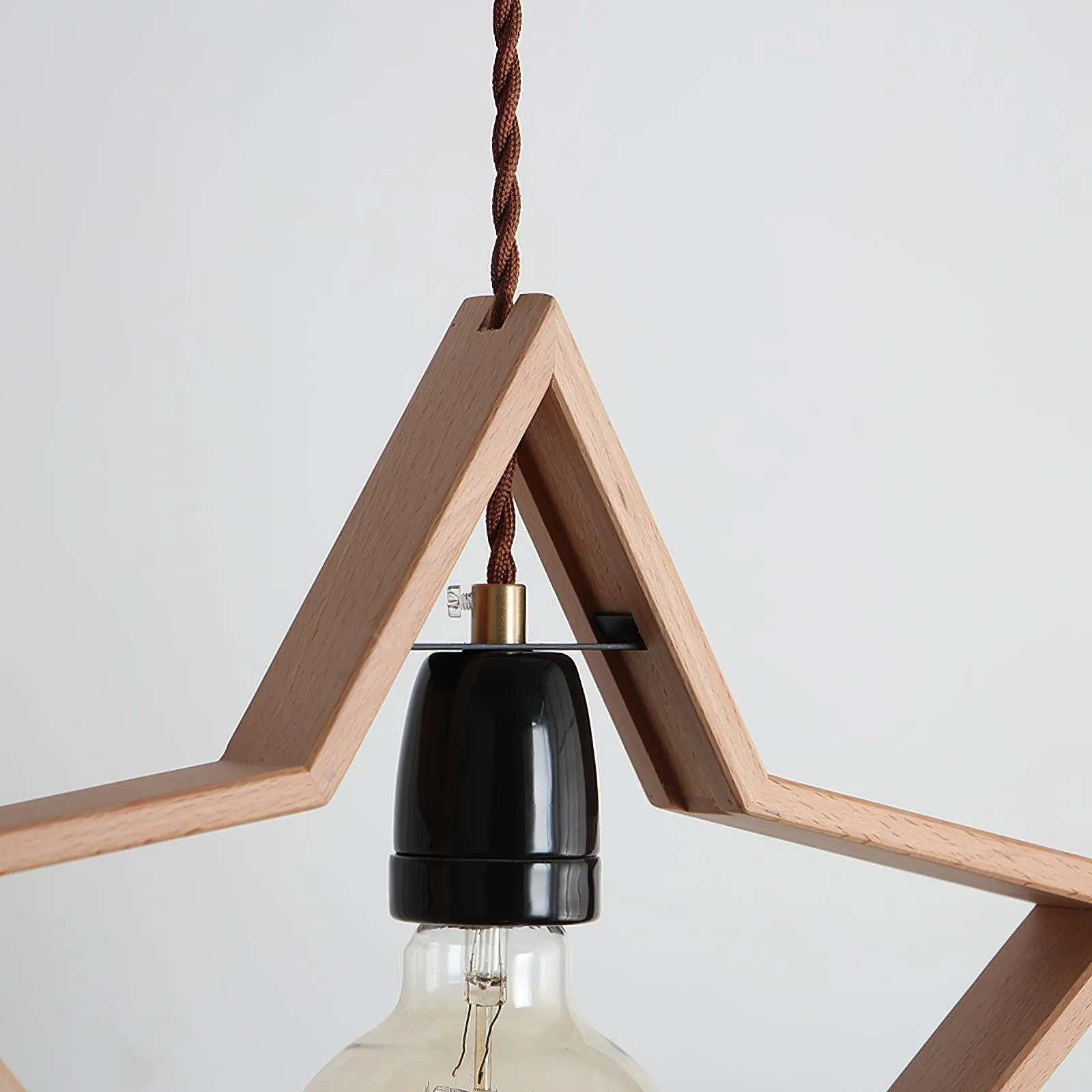 Wood Star Pendant Lamp