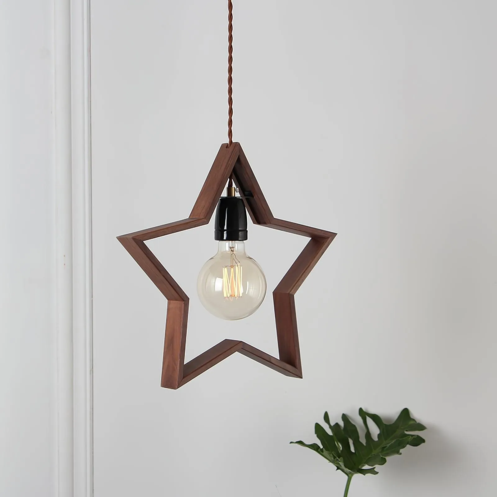 Wood Star Pendant Lamp